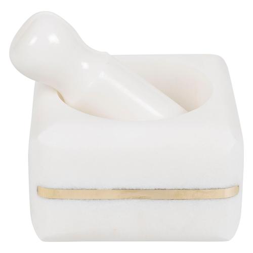  GLOW  HAVAN 10X10X 6 CM-BEYAZ