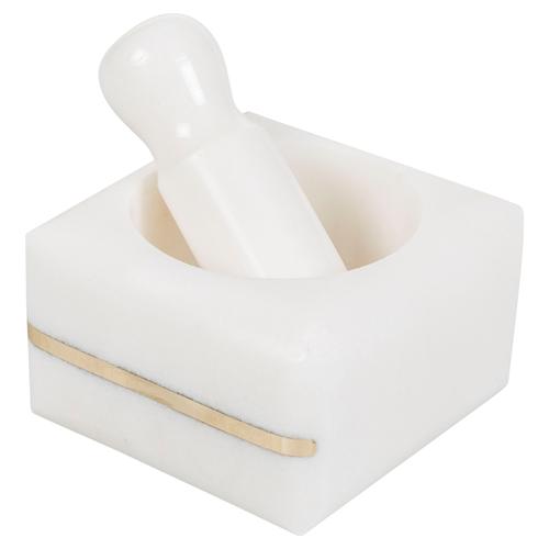  GLOW  HAVAN 10X10X 6 CM-BEYAZ