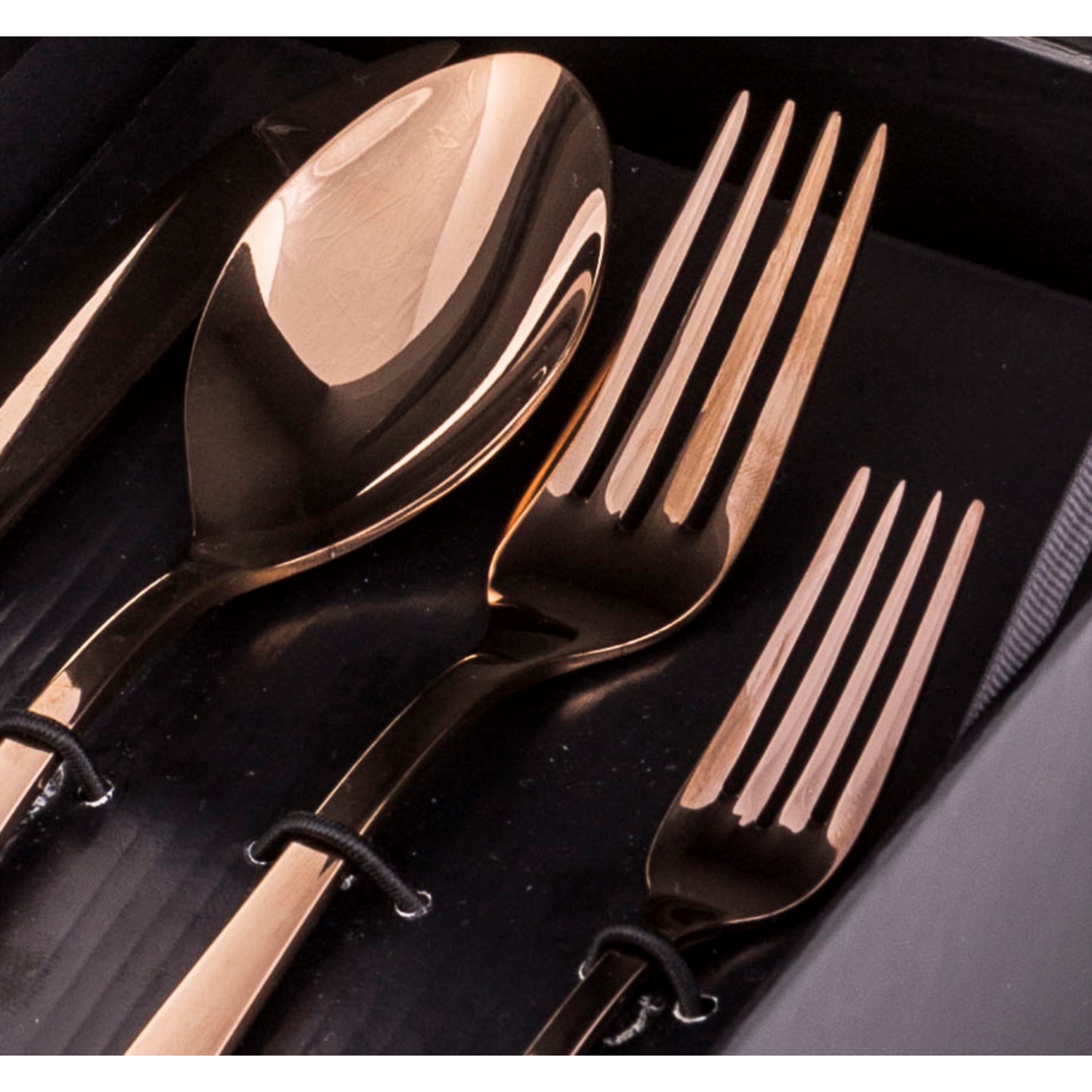 J'ADORE ÇATAL KAŞIK BIÇAK TAKIMI 24 PARÇA - BRONZ