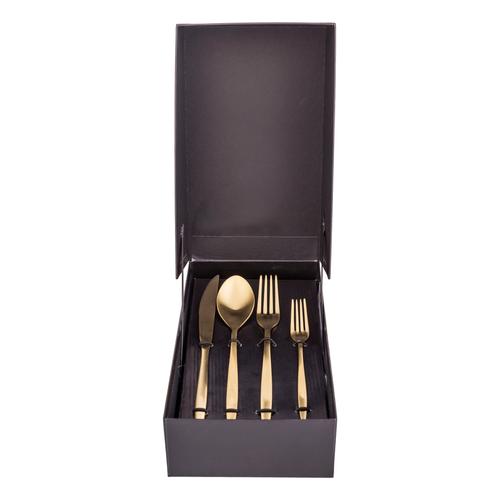  J'ADORE ÇATAL KAŞIK BIÇAK TAKIMI 24 PARÇA - MAT GOLD