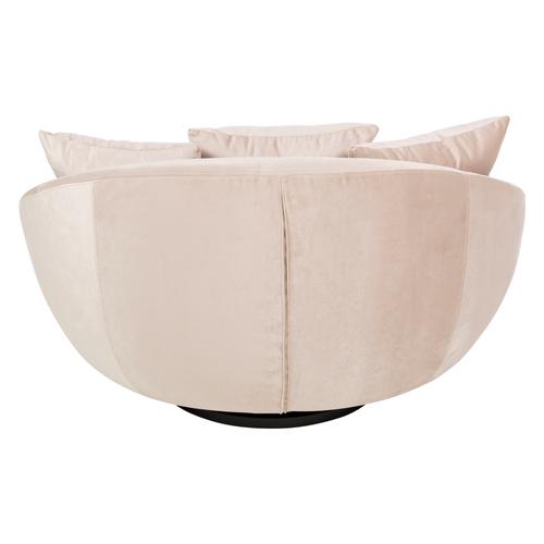  LOVELY BEJ KADİFE DÖNER KOLTUK