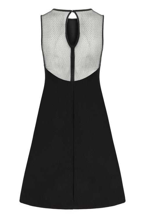  SIRT DEKOLTELİ MİNİ ELBİSE