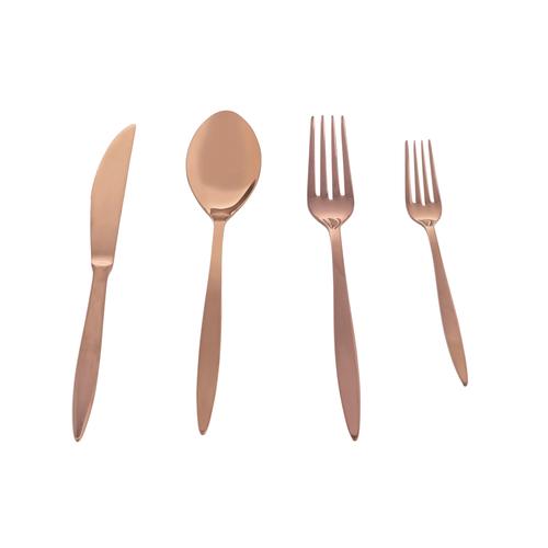  J'ADORE ÇATAL KAŞIK BIÇAK TAKIMI 24 PARÇA - BRONZ