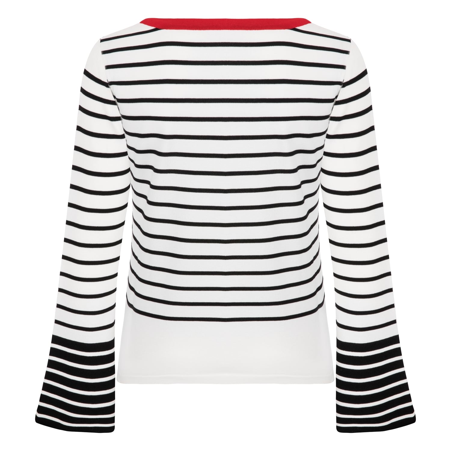 ÇİZGİLİ KOL DETAYLI KAZAK