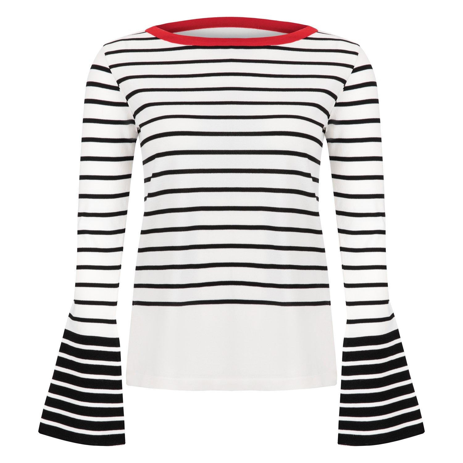 ÇİZGİLİ KOL DETAYLI KAZAK