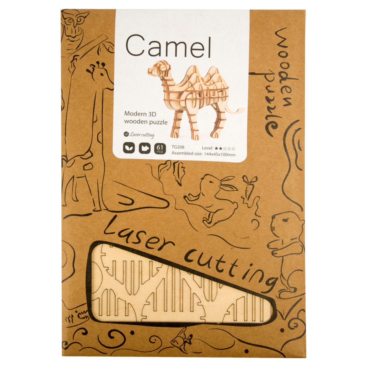 AHŞAP PUZZLE - DEVE