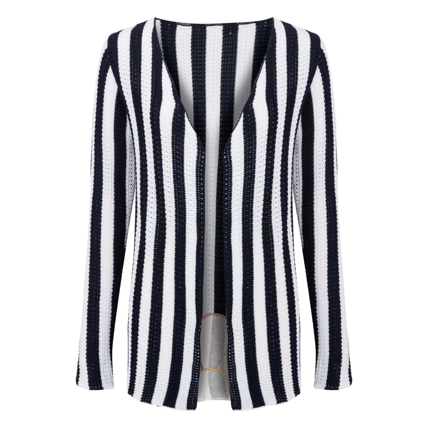 ÇİZGİLİ ÇİÇEKLİ HIRKA