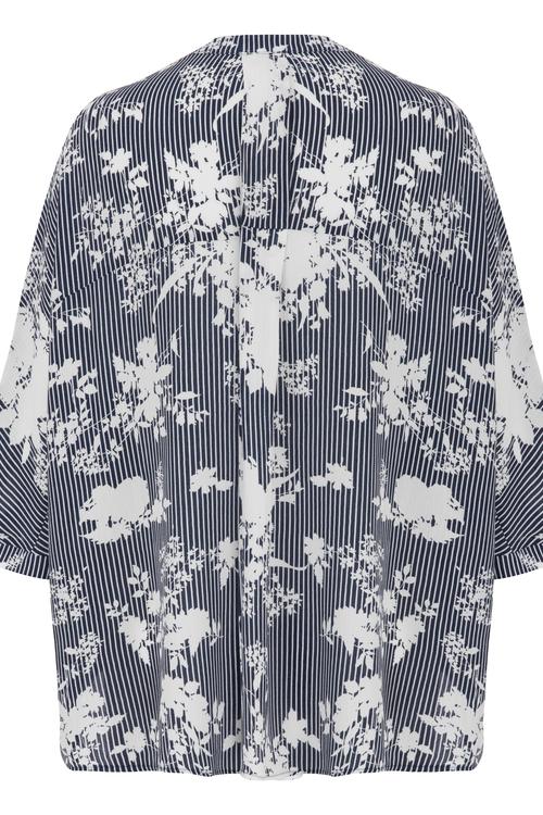  ÇİÇEKLİ BOL KESİM GÖMLEK