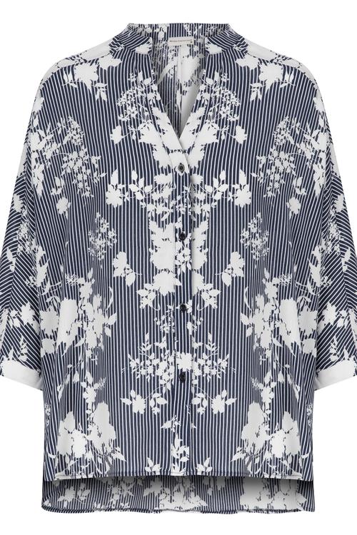  ÇİÇEKLİ BOL KESİM GÖMLEK