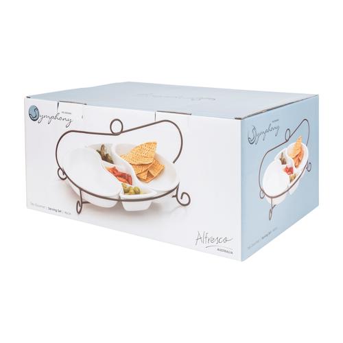  GURME OVAL SERVİS SET 53 x 37 x 24.5 cm