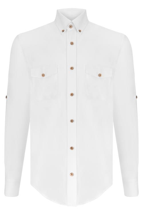  ÇİFT CEPLİ CASUAL GÖMLEK