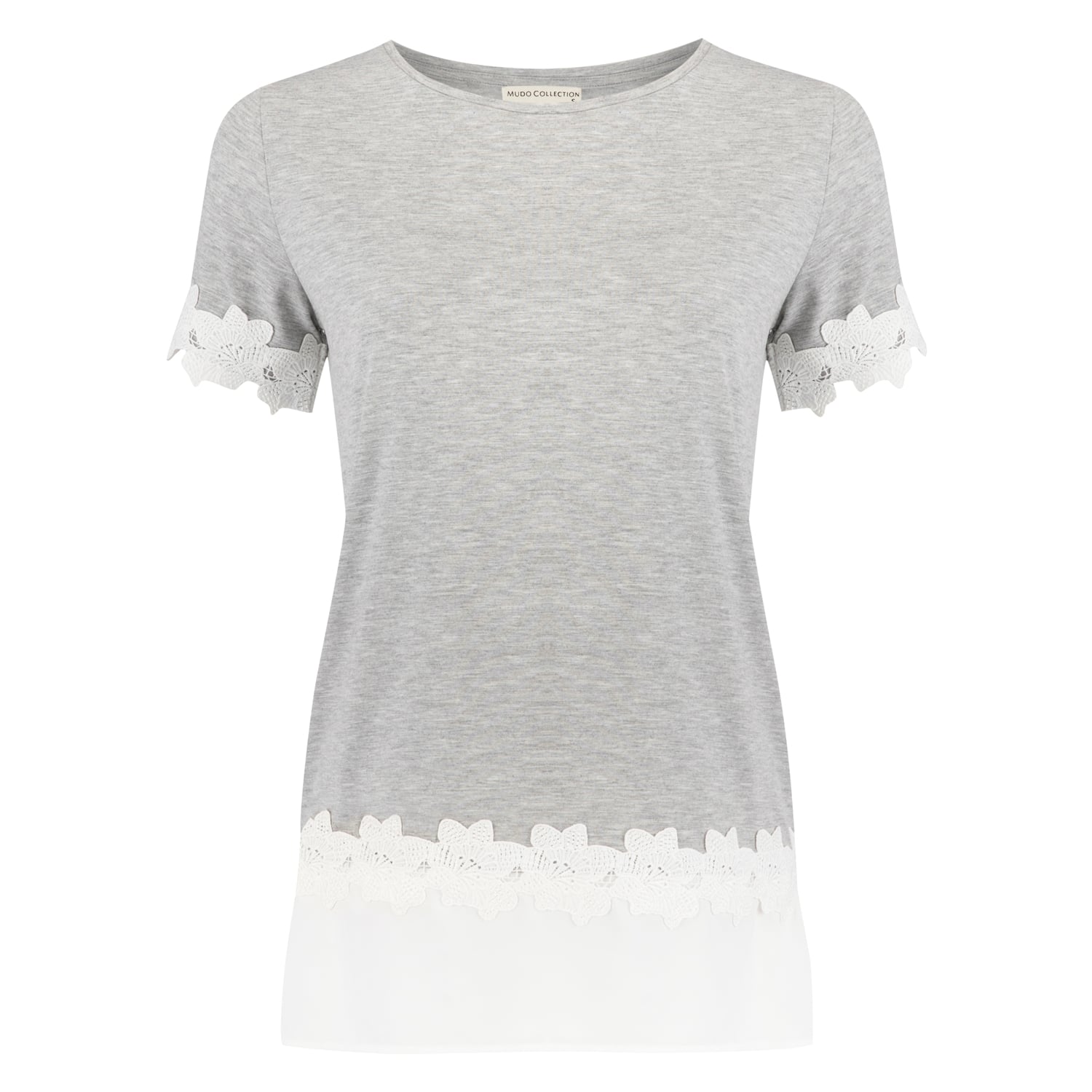 GÜPÜR DETAYLI T-SHIRT