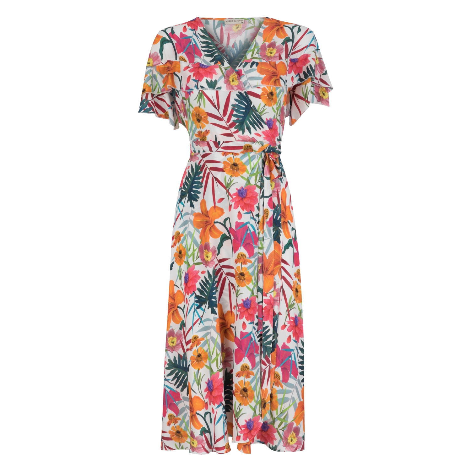 ÇİÇEK DESENLİ ANVELOP ELBİSE