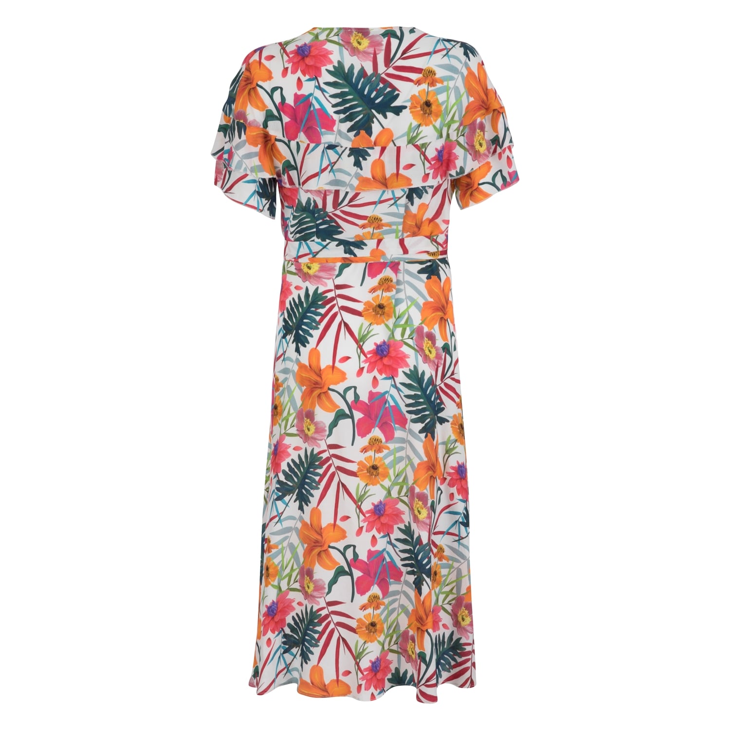 ÇİÇEK DESENLİ ANVELOP ELBİSE