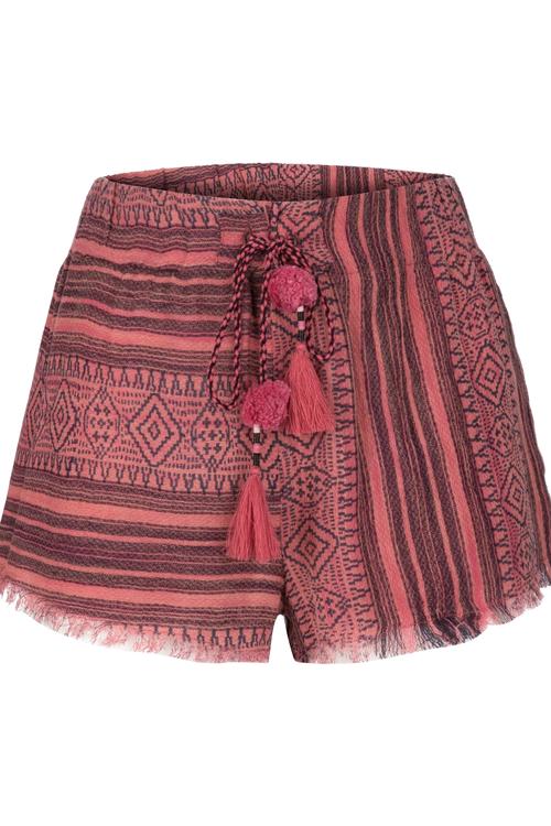  ETNİK DESENLİ KISA ŞORT