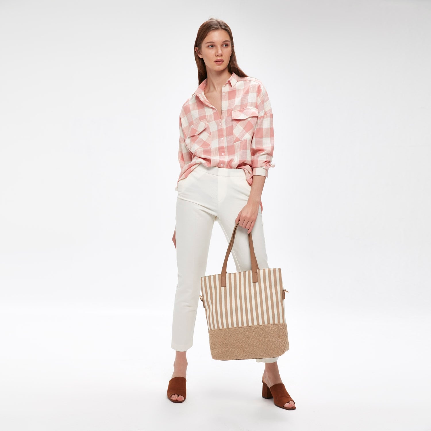 KARELİ ÇİFT CEPLİ GÖMLEK