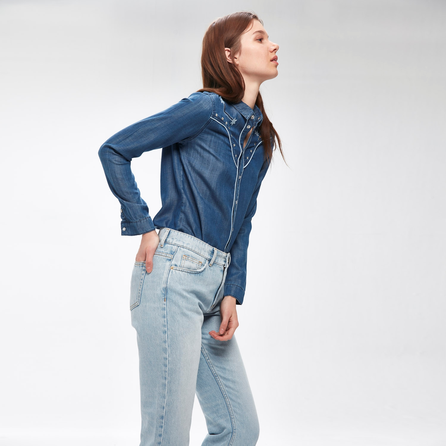 NAKIŞLI KOT GÖMLEK