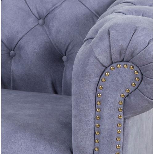  LUNA MAVİ CHESTER KOLTUK