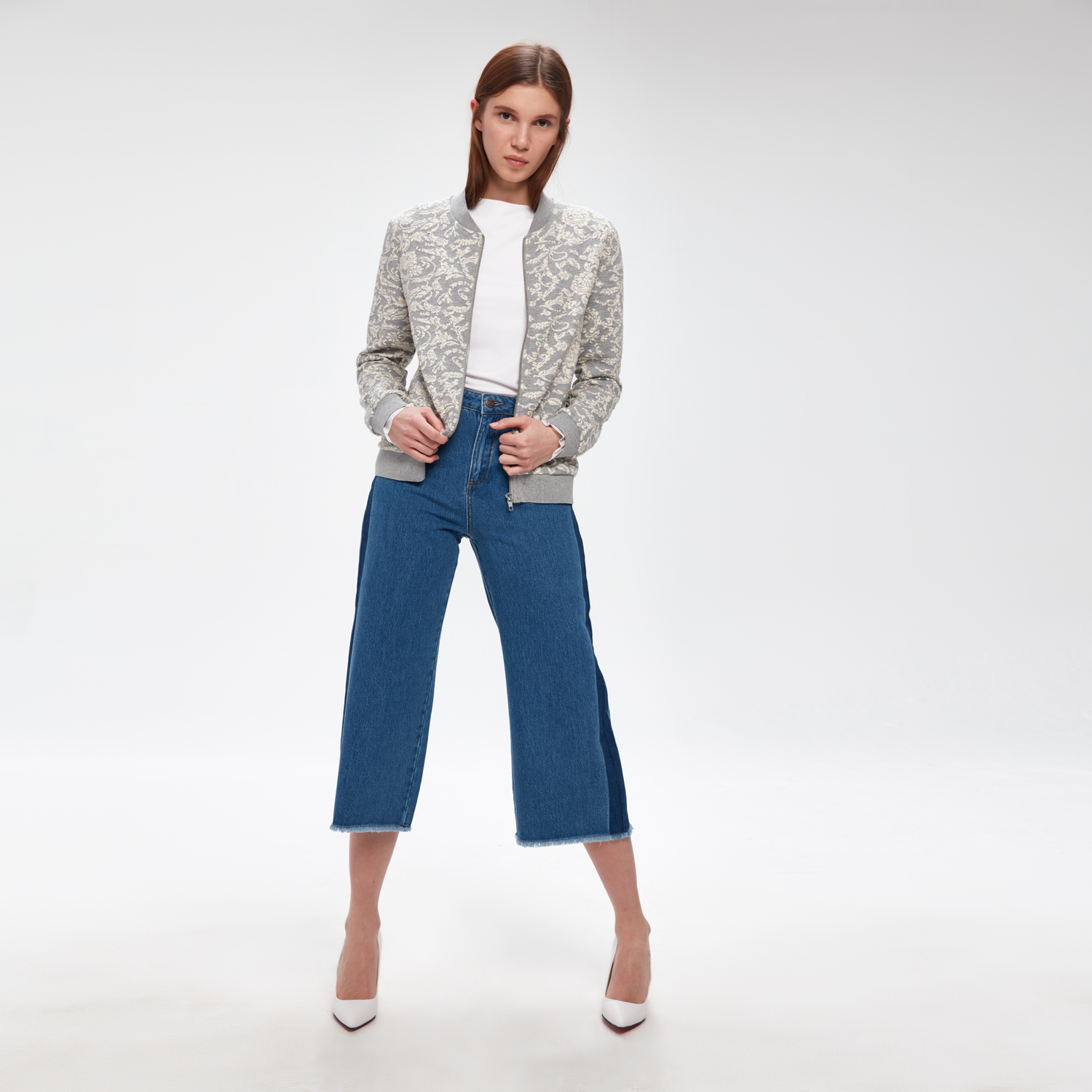 DESENLİ ÖRME CEKET