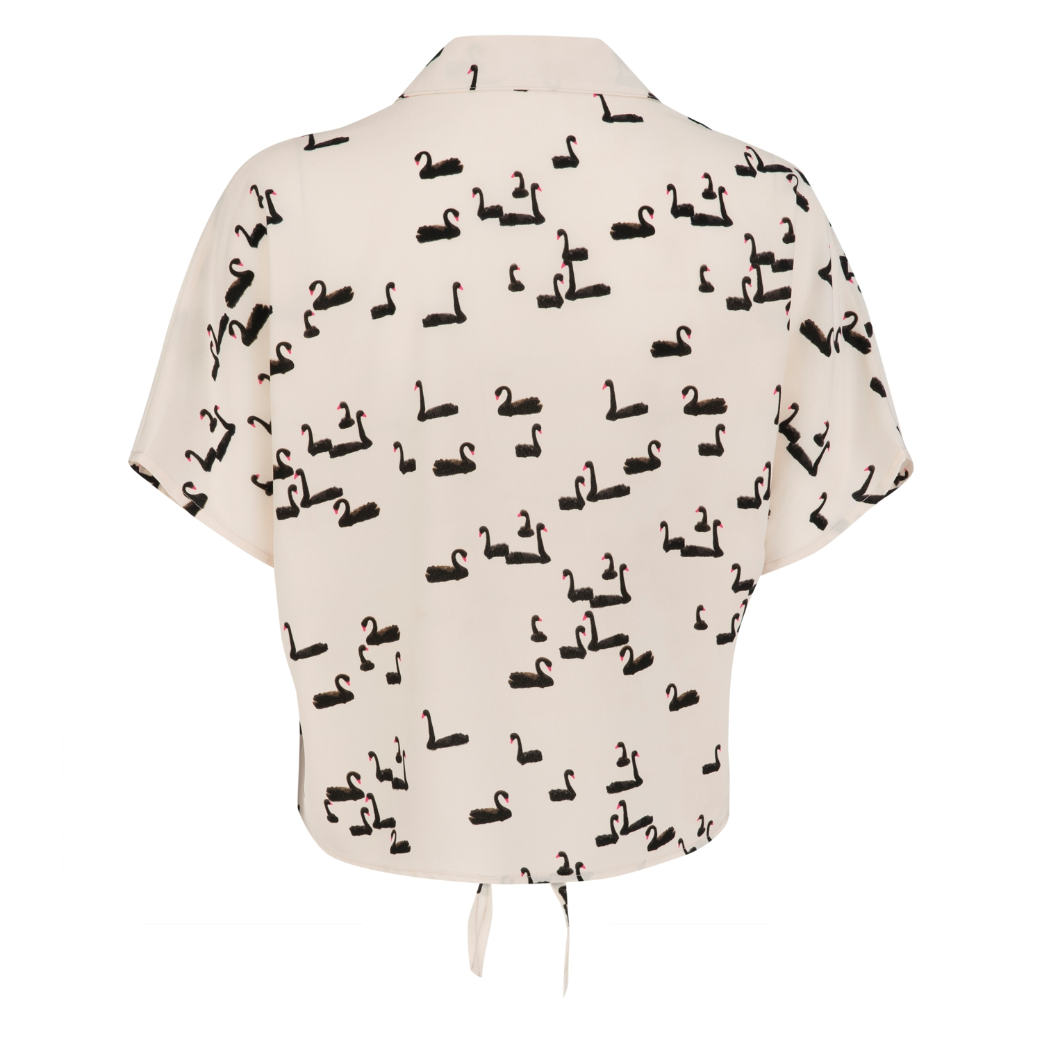 KUĞU DESENLİ CASUAL BLUZ