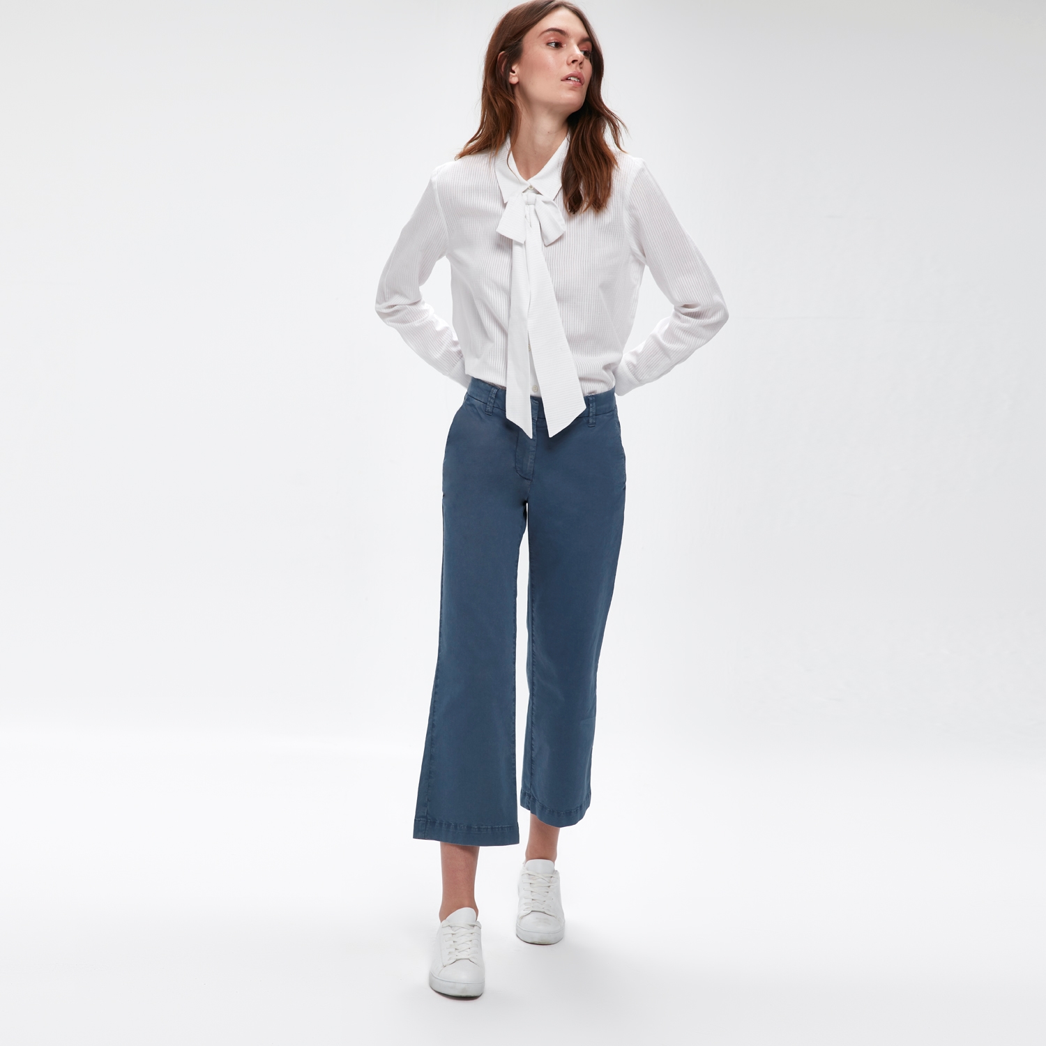 DÜZ PAÇA DOKUMA PANTOLON