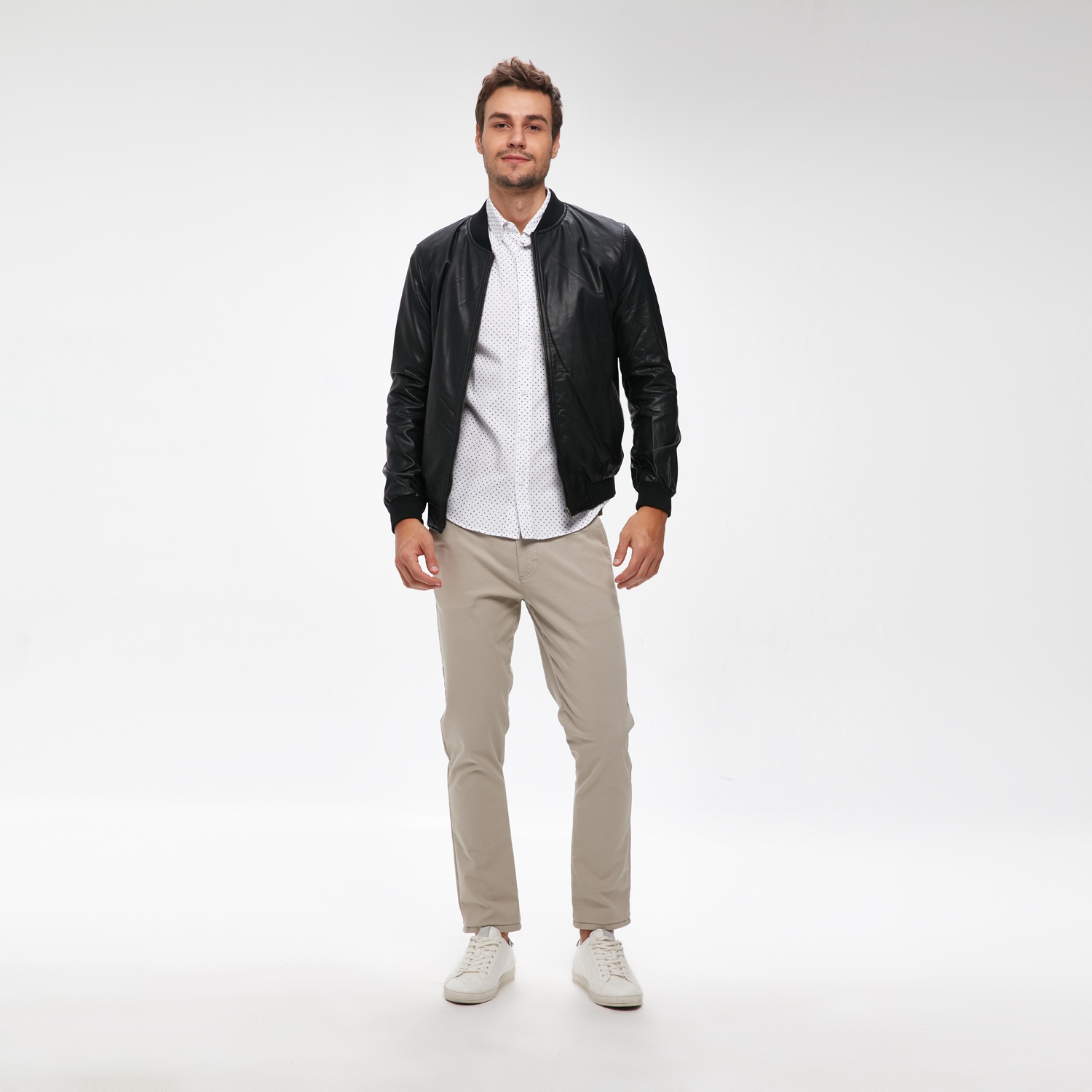 SUNİ DERİ BOMBER CEKET