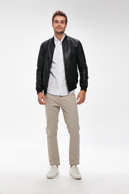  SUNİ DERİ BOMBER CEKET