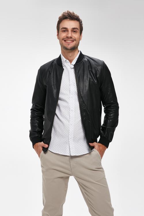  SUNİ DERİ BOMBER CEKET