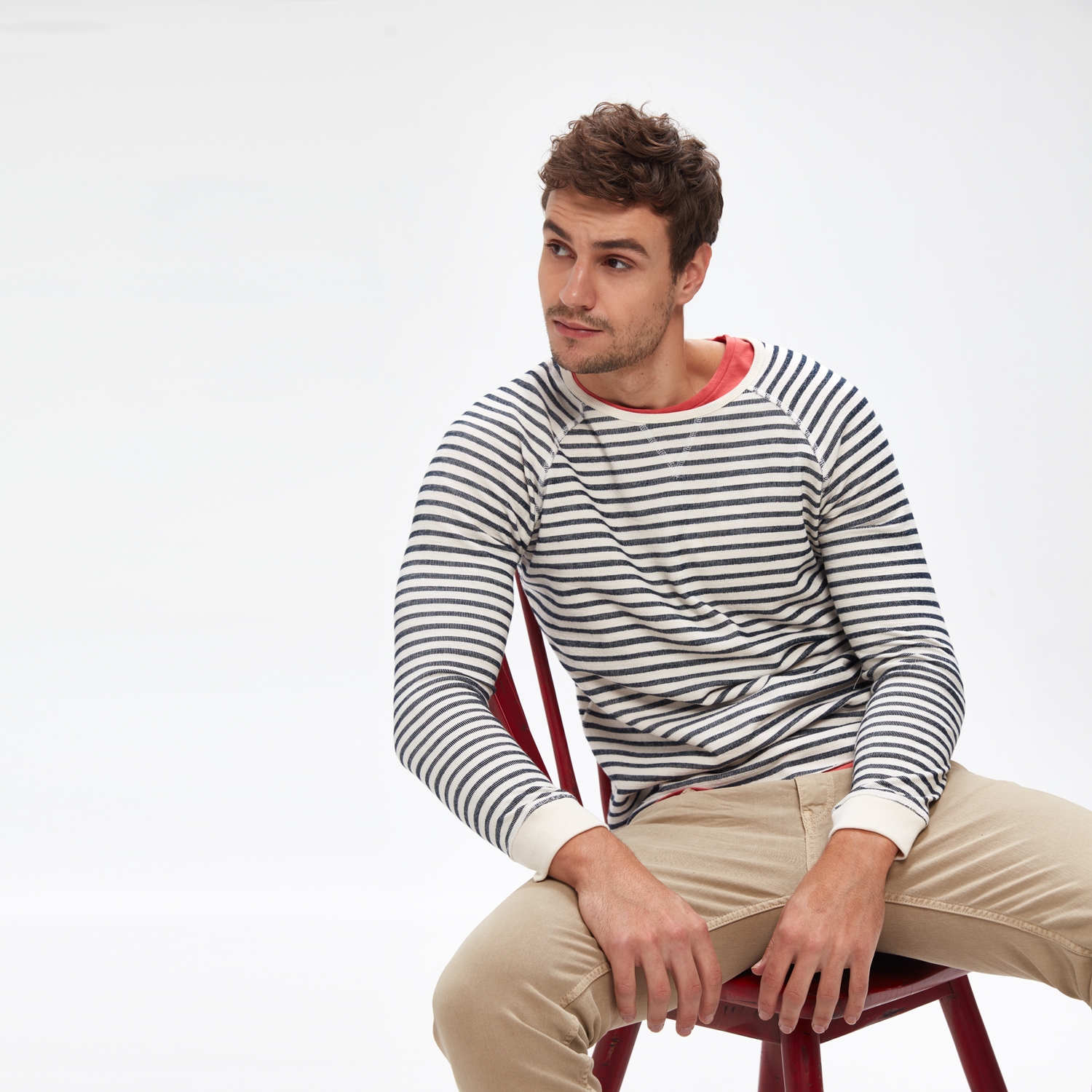 ÇİZGİLİ UZUN KOLLU T-SHIRT