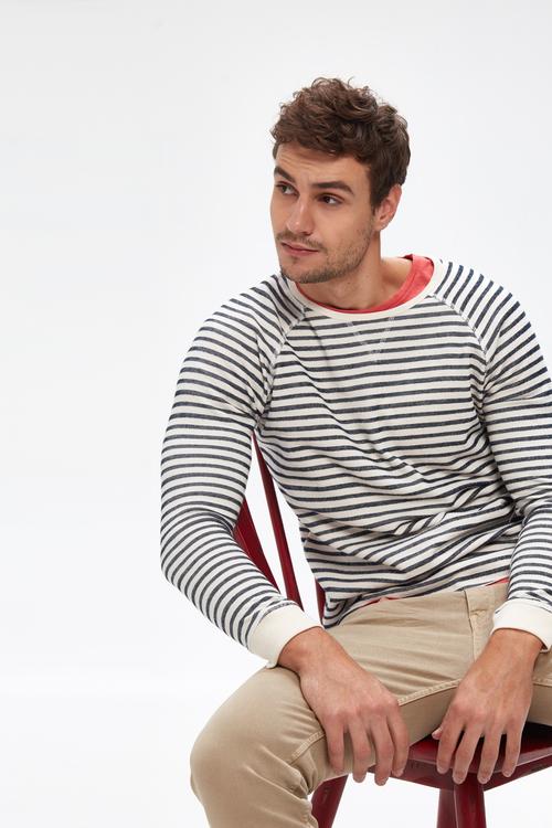  ÇİZGİLİ UZUN KOLLU T-SHIRT