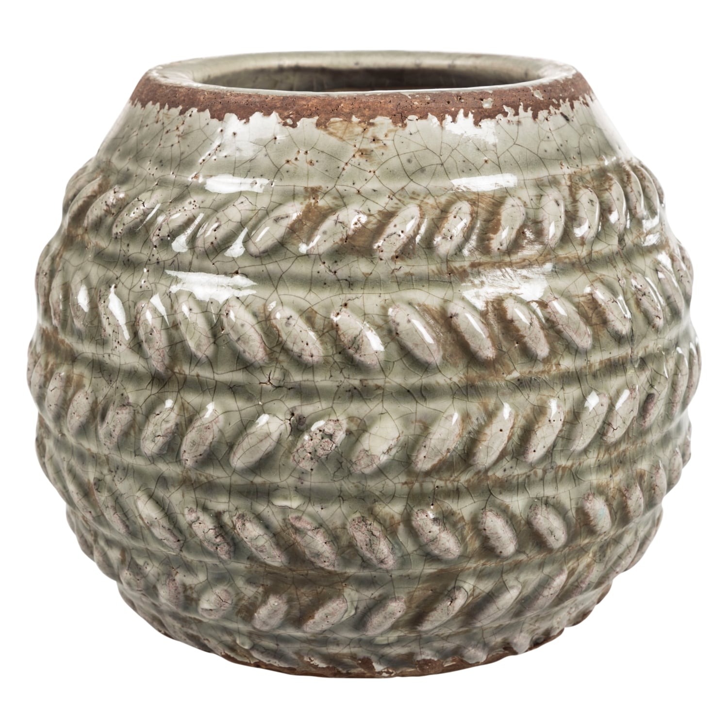 BURRY VAZO 18.5X16CM YEŞİL