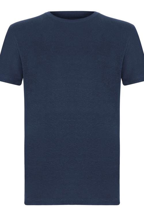  KISA KOLLU KETEN T-SHIRT