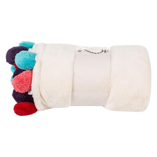  PONPONY RENKLİ BATTANİYE TEK KİŞİLİK130X160 CM