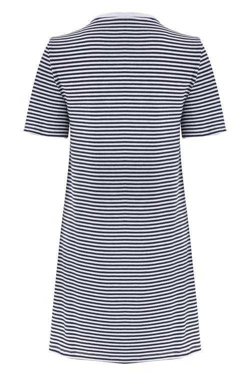  ÇİZGİLİ T-SHIRT ELBİSE