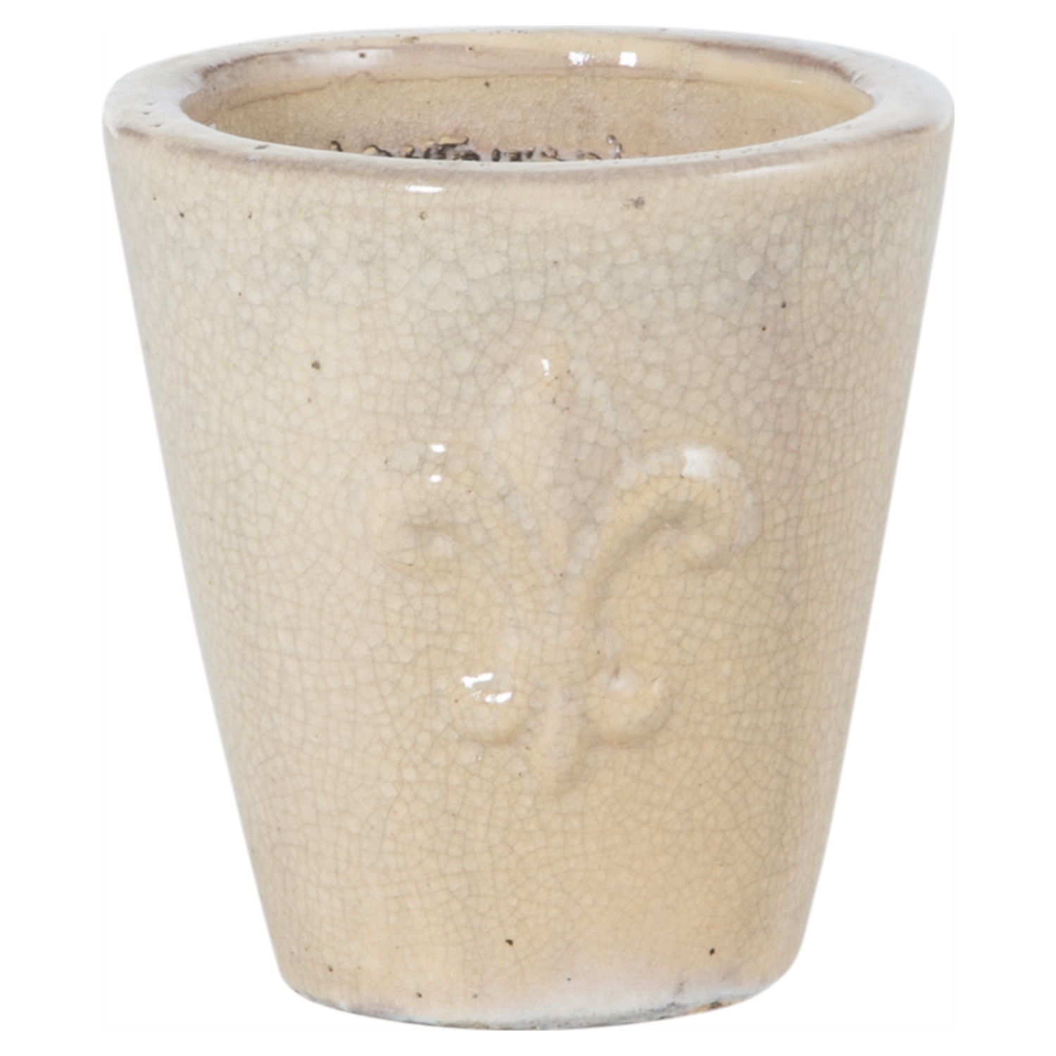 FLEUR SIRLI TOPRAK SAKSI KIRIK BEYAZ 20X23