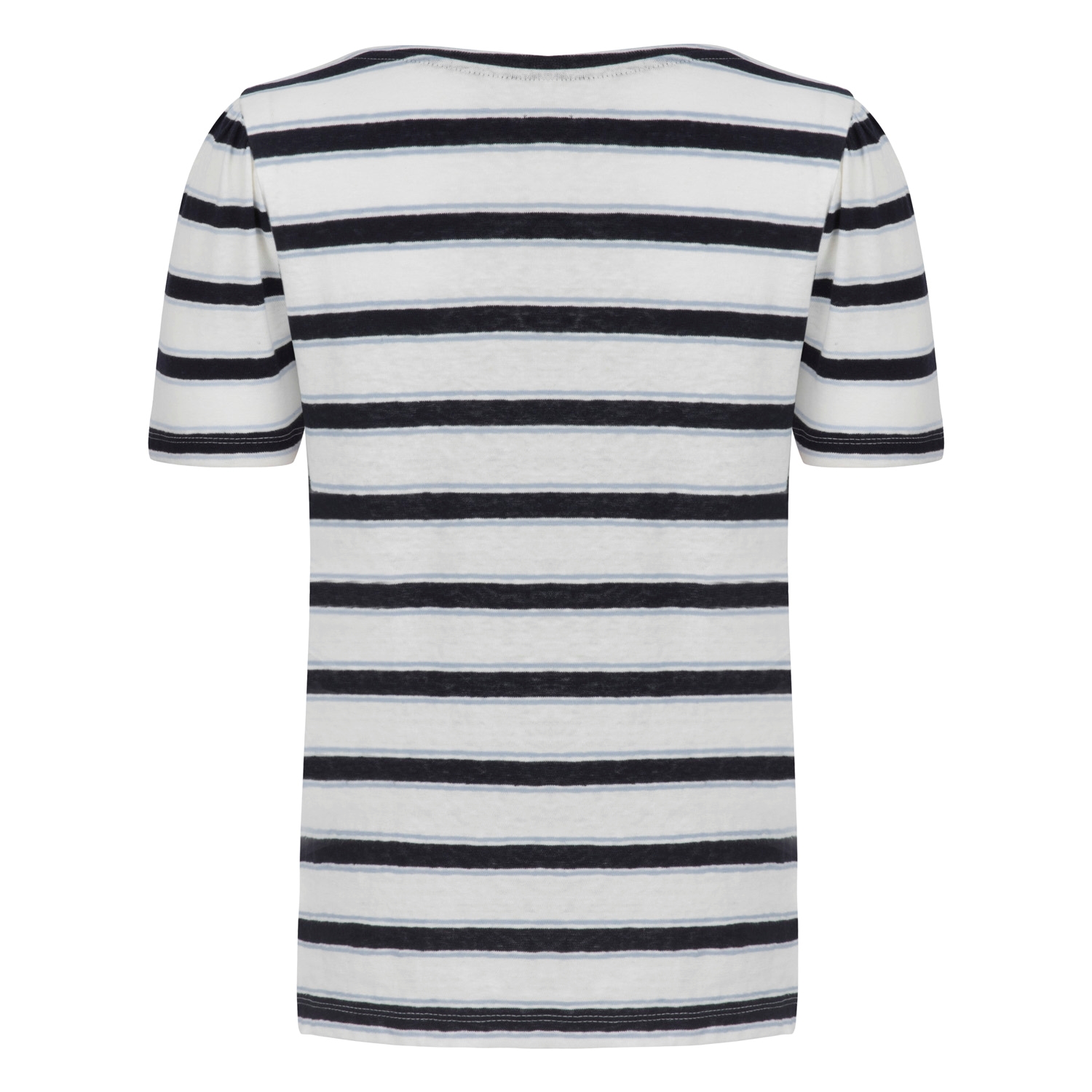 ÇİZGİLİ KETEN T-SHIRT