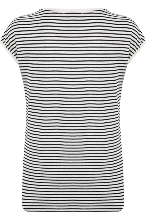  TRANSPARAN DETAYLI NAKIŞLI BİSİKLET YAKA T-SHIRT