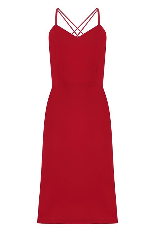  İP ASKILI DOKUMA ELBİSE