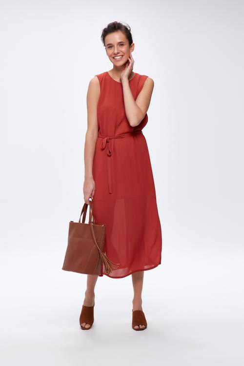  BELDEN İPLİ ELBİSE