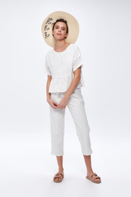  DOKUMA DESENLİ PANTOLON