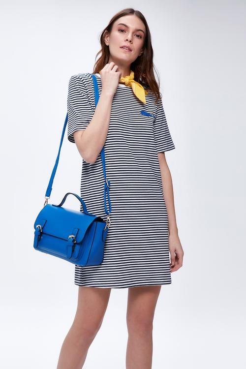  ÇİZGİLİ T-SHIRT ELBİSE