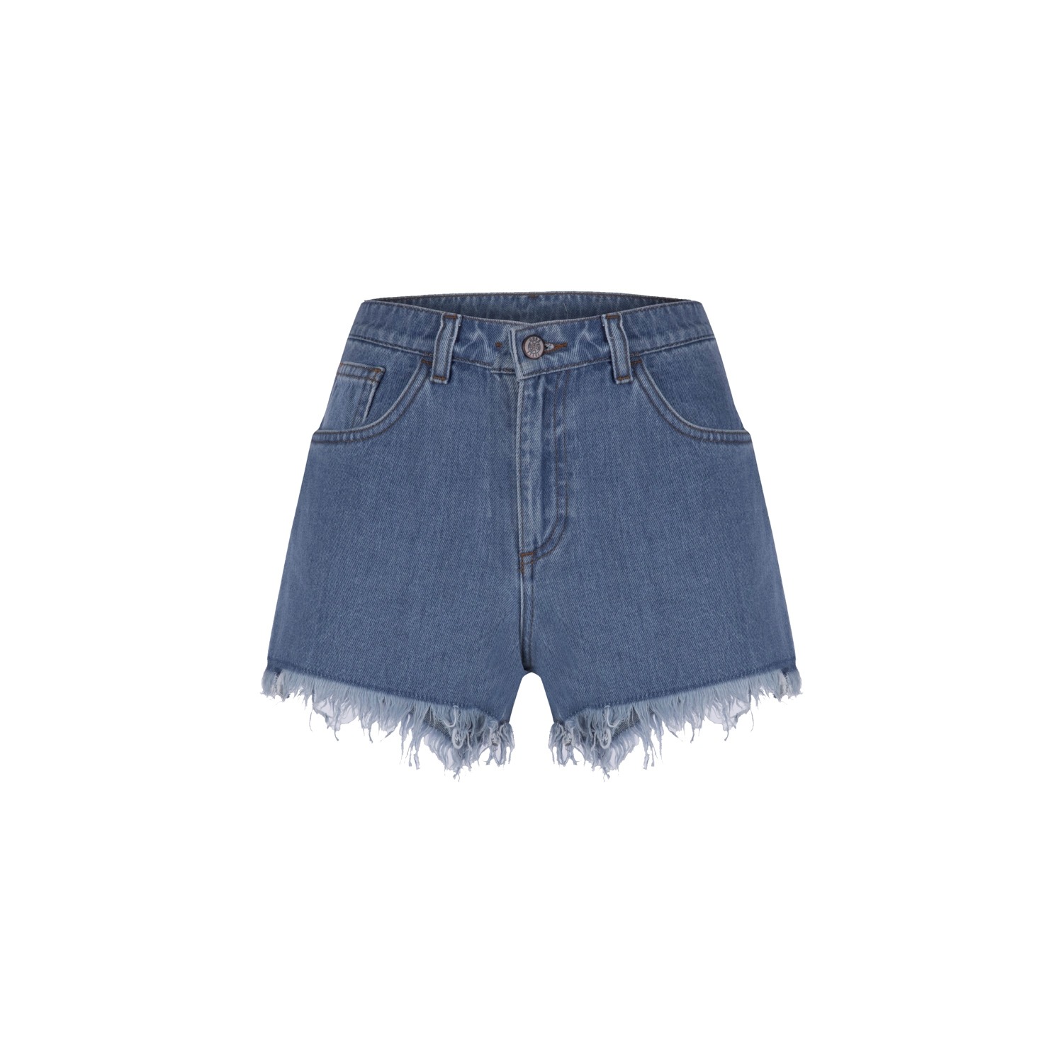 PAÇASI PÜSKÜLLÜ JEAN ŞORT