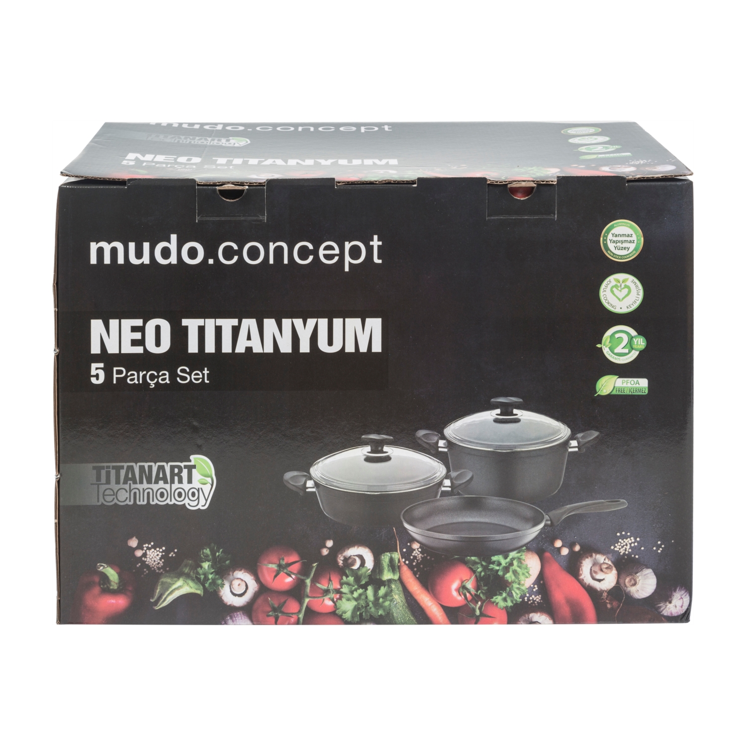 NEO TITANYUM 5 PARCA TENCERE SETI