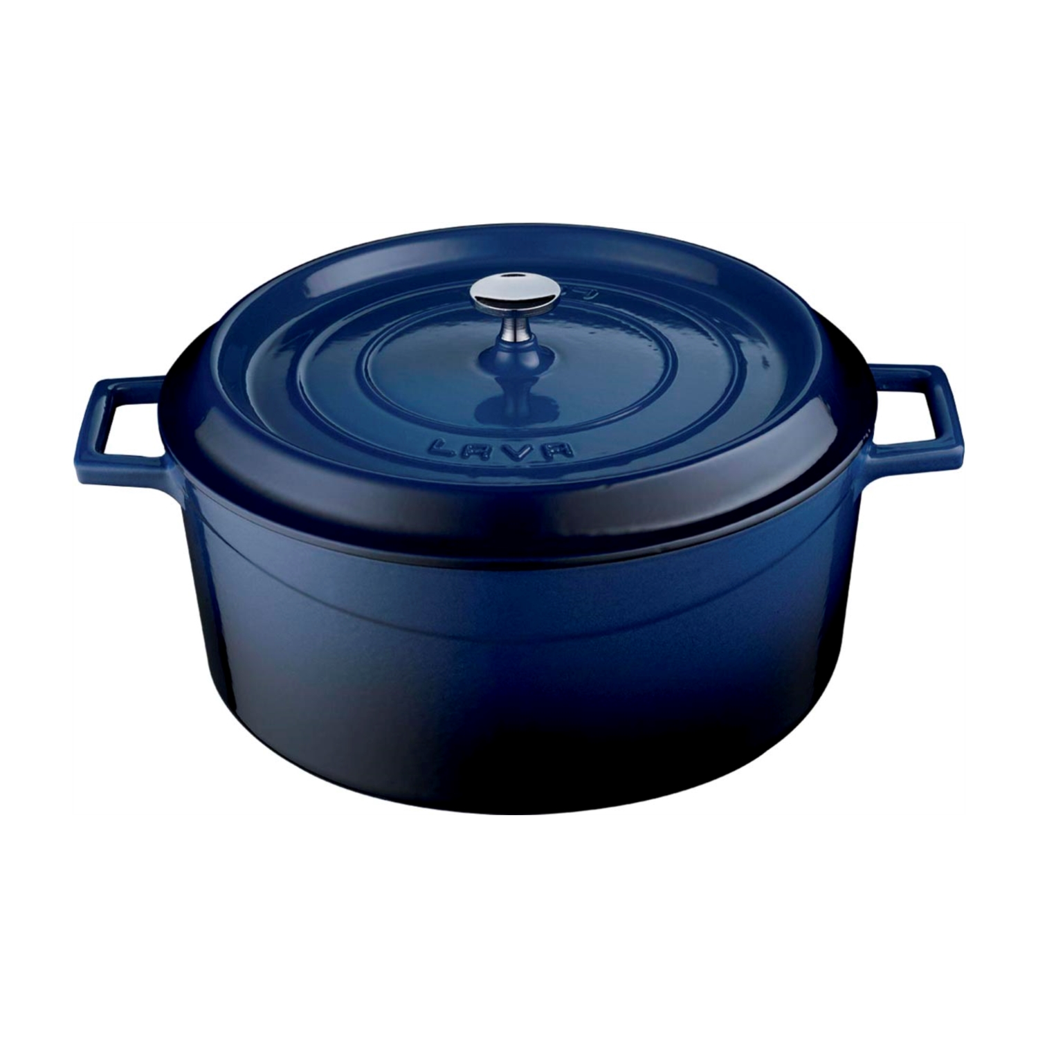 LAVA YUVARLAK DÖKÜM TENCERE -MAVI 24CM