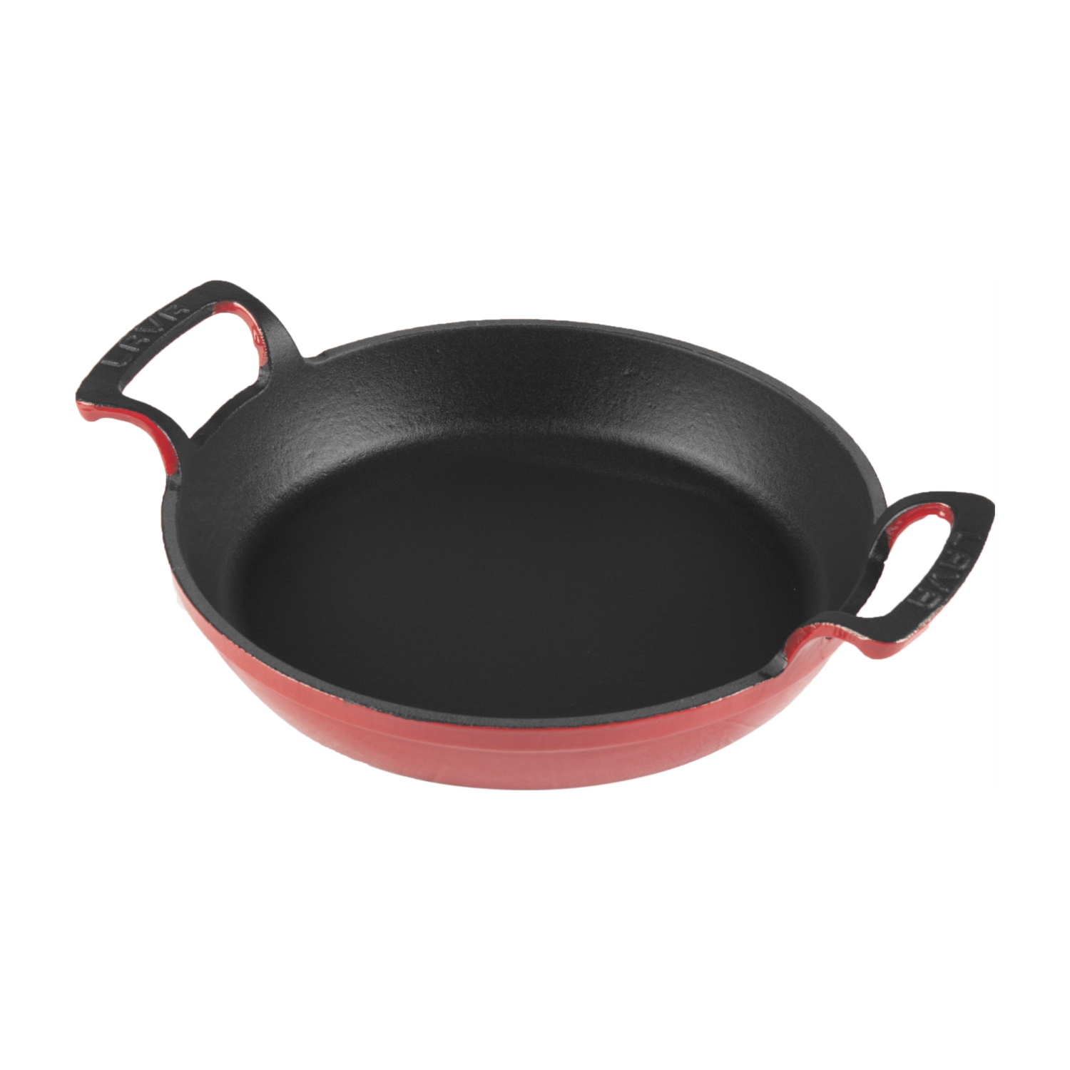 LAVA YUVARLAK KULPLU DÖKÜM SAHAN KIRMIZI 20CM