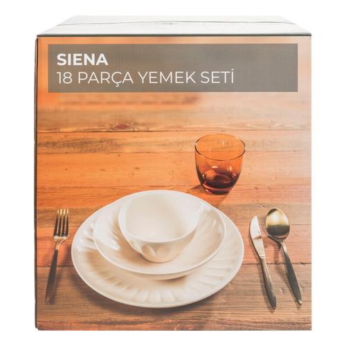  SIENA 18 PARCA YEMEK SETI - MAVI