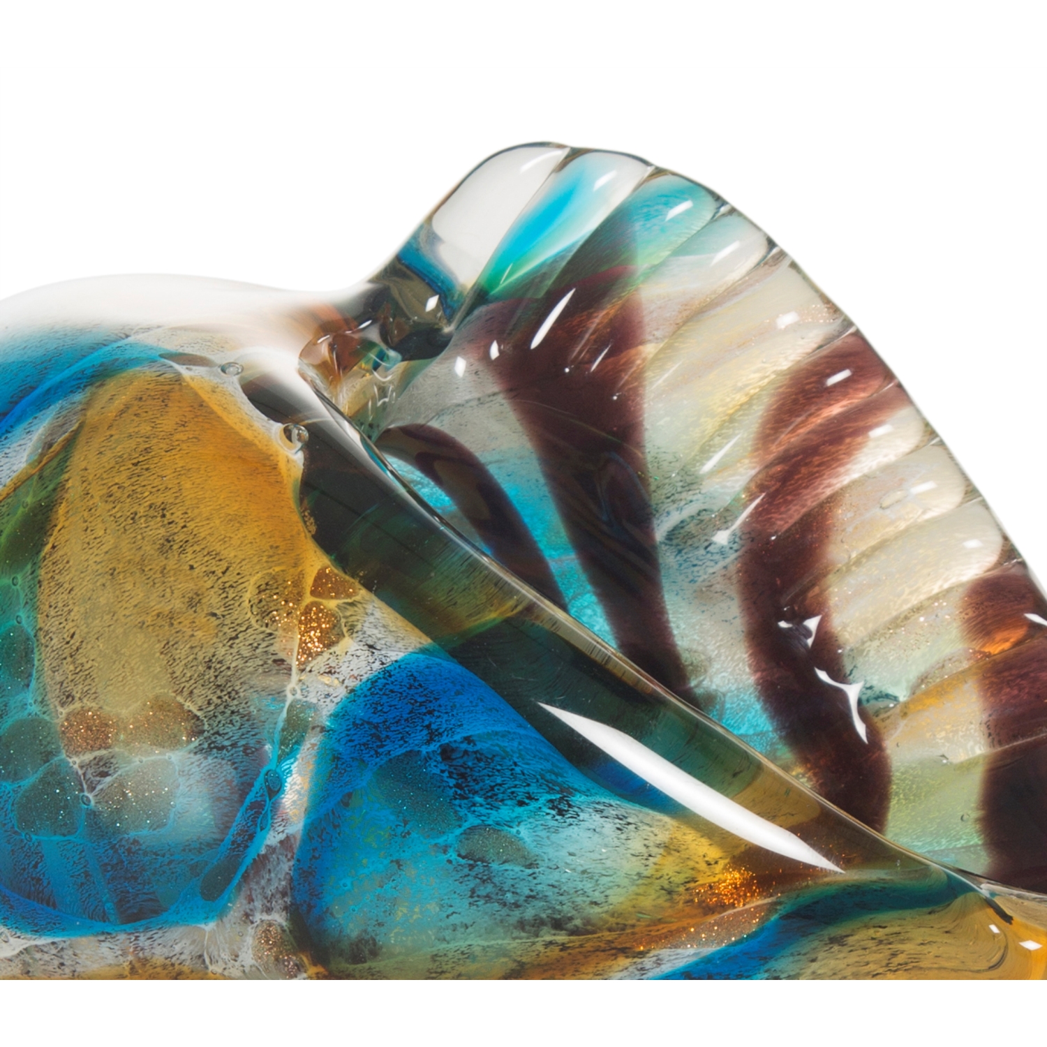 DENİZ KABUĞU CAM BİBLO 26x11x13 CM