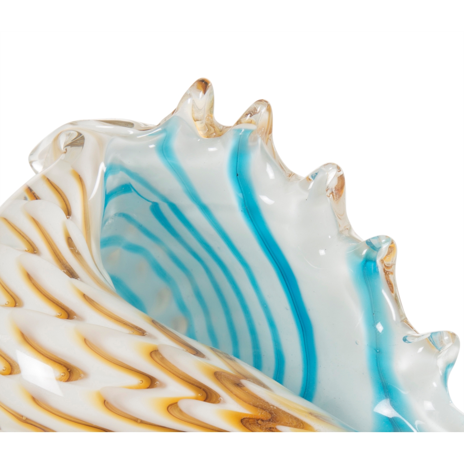 DENİZ KABUĞU CAM BİBLO 16x8x10 CM