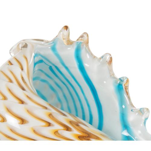  DENİZ KABUĞU CAM BİBLO 16x8x10 CM