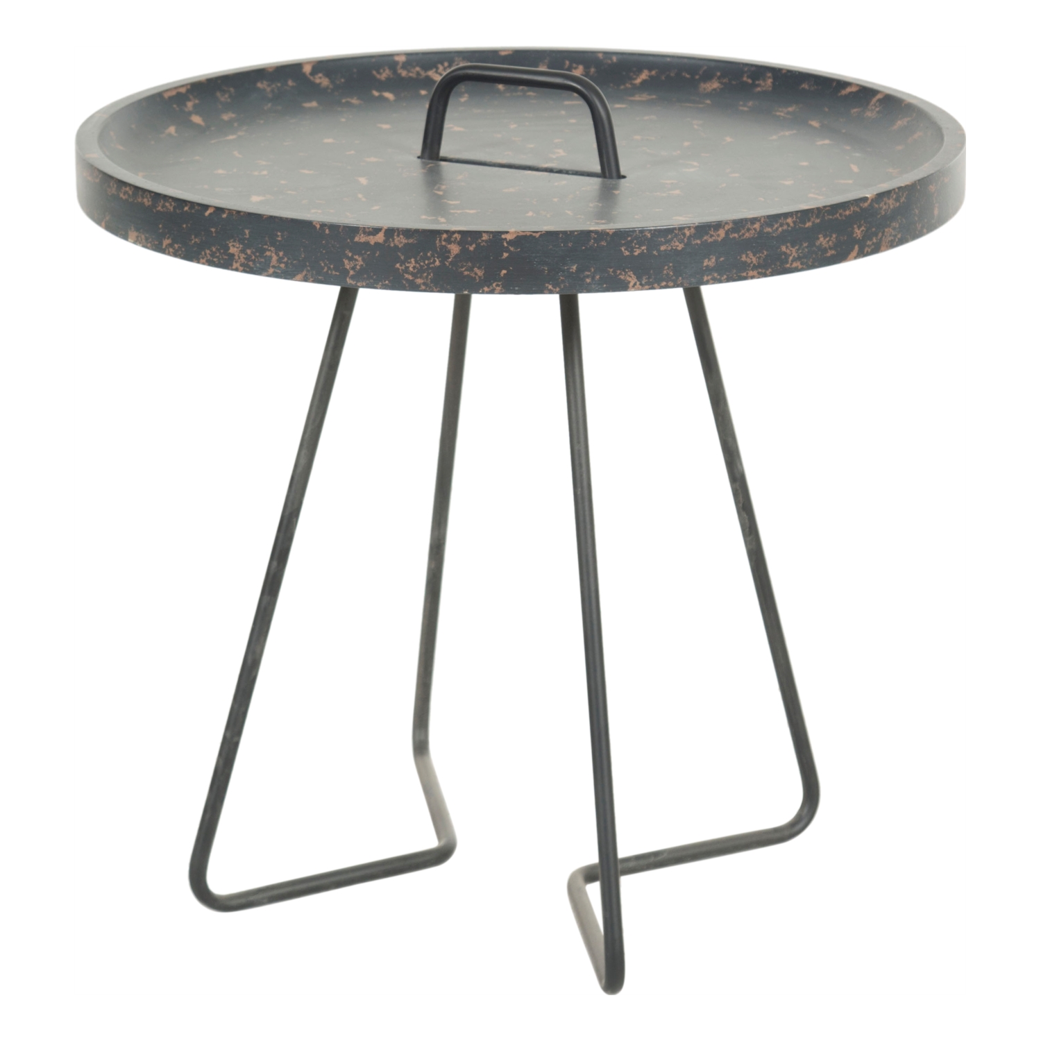 LILLIANA ESKİTME BÜYÜK SİYAH ZİGON SEHPA